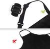 Extra Long Waterproof Oil-Proof Polyester-Cotton Apron with Adjustable Halter