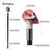 Pink White Resin Skull Head Walking Cane Fashion Decorative Steel Walking Stick Gentleman Elegant Cosplay Cane Knob Crosier 94cm