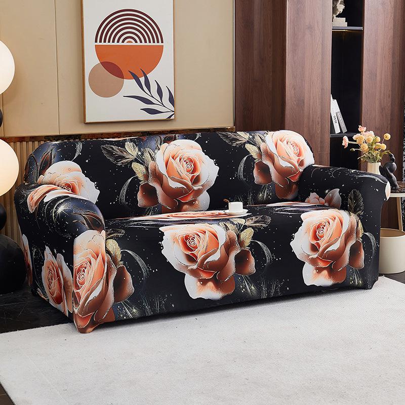 Elastic Printed Sofa Cover Single Double Triple Lazy Sofa Cover Non-slip Protective Cover