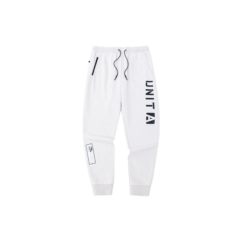 

Anta FW22 Letter Print Drawstring Joggers Men Bottoms White 152237341-1