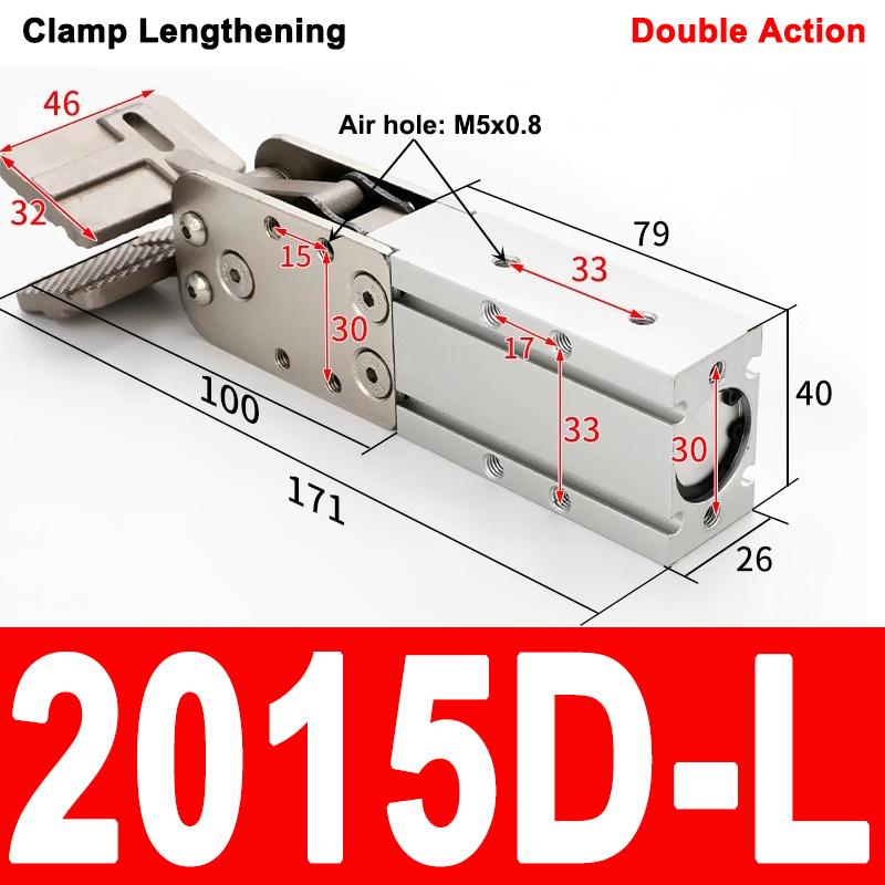 Pneumatic Cylinder Gripper For Robotic Machines Single-acting Double-acting Manipulator End Clamps 2015D 1615D