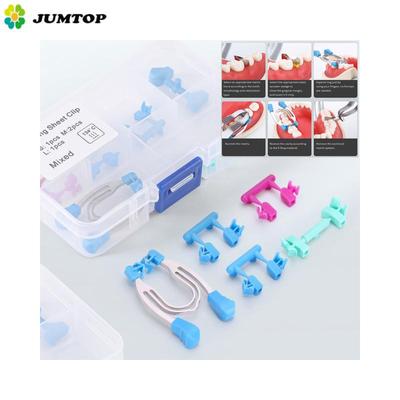 Tipo A Denspay Dental Matrix Kit di pinze sagomate sezionali Clip a molla in metallo Matrici Morsetti Cunei Anelli Strumenti sostituibili