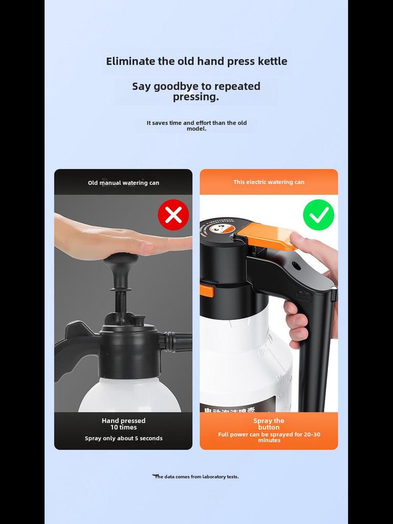 Rechargeable Electric Foam Spray Gun for Car Washing