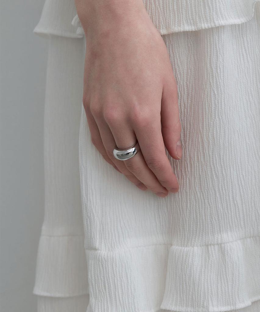 Halden Bold Round Ring (R018_Silver)