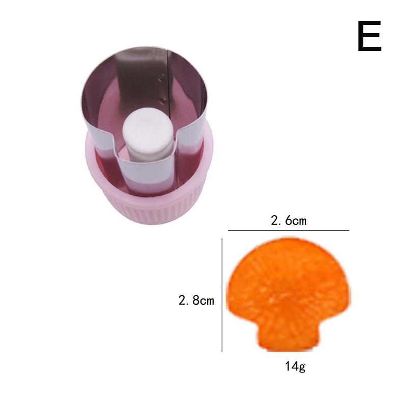 Stainless Steel Fruit Vegetable Press-Type Mini Cookie Shape Cutter Food Mold