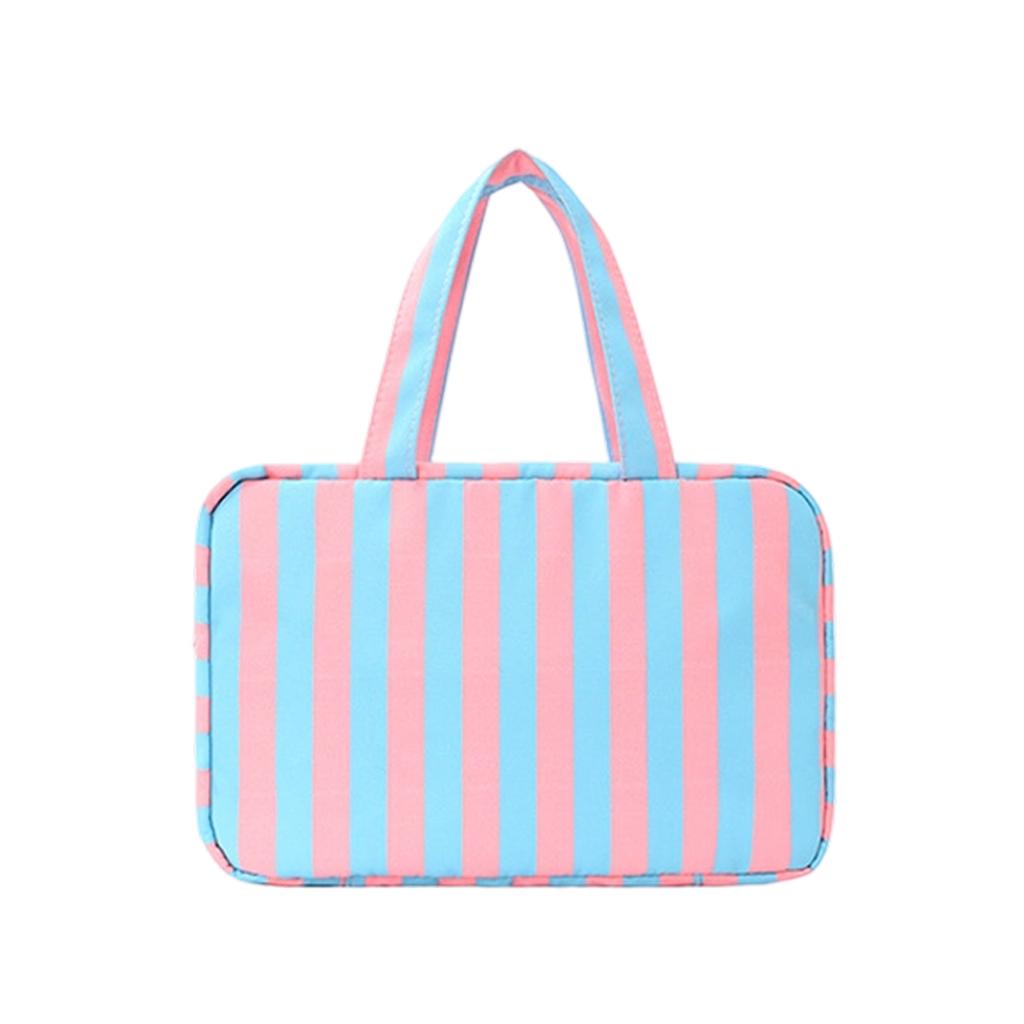 Four-Fold Travel Toiletry Bag with Multiple Pockets for Toiletries, Cosmetics and Travel