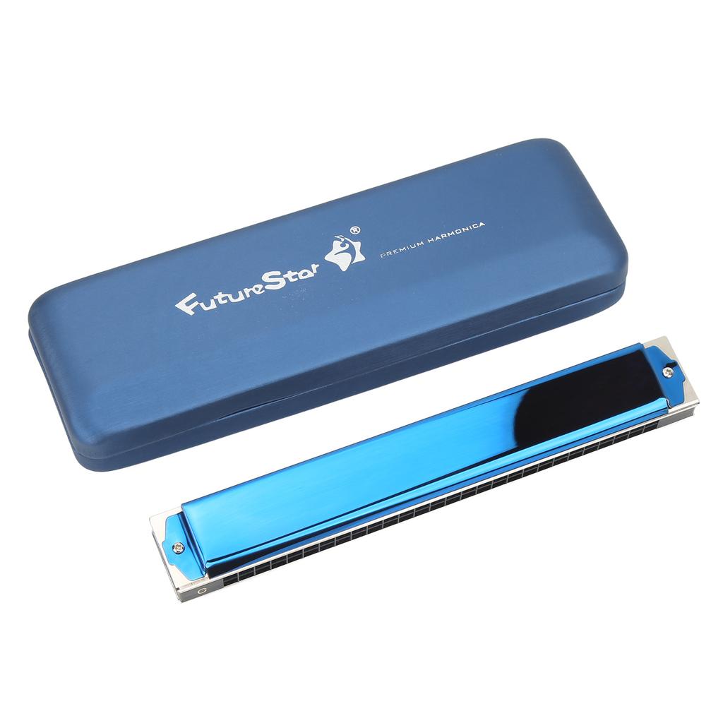 28 Hole Polyphonic C Key Harmonica Multi Point Support Firm Structure Harmonica C Mouth Organ for