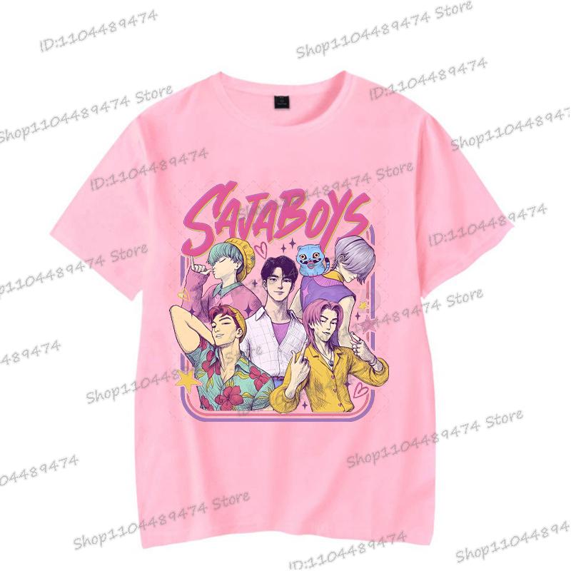 2025 New KPop Demon Hunters Men Women Cartoon Tshirt Anime Tiger Rumi Breathable Tops Short Sleeve Korean Ulzzang T-shirts