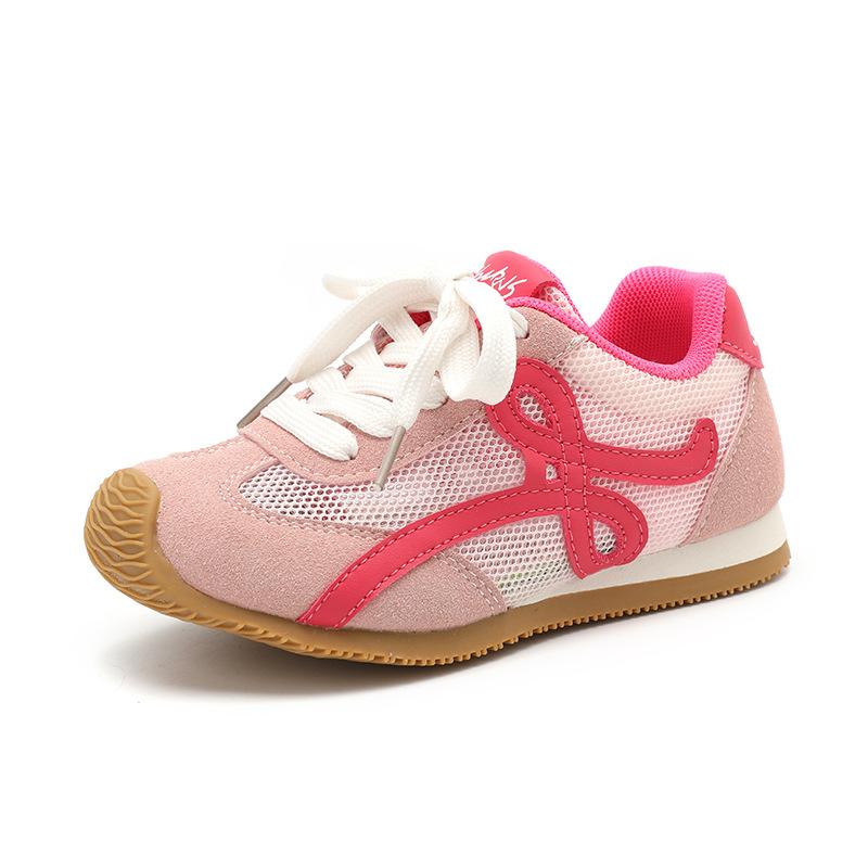 2025 summer single net breathable Forrest Gump shoes fashion versatile baby girl casual shoes boys soft-soled sports shoes