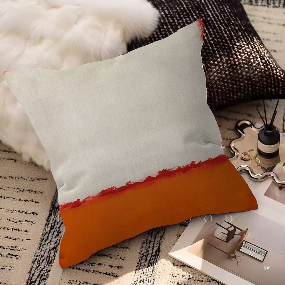 M-Mark Rothko Abstract Art Cushion Cover Inches Farmhouse Decor Home Throw Pillow Covers For Couch Decorations