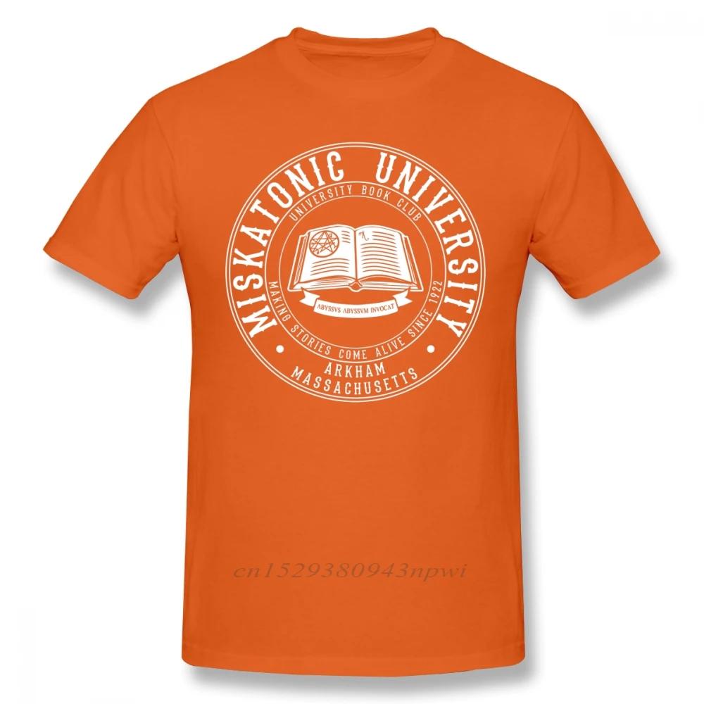 Arkham Horror T Shirt Miskatonic University Book Club T-Shirt Short Sleeve 100% Cotton Tee Shirt Oversized Streetwear Tshirt