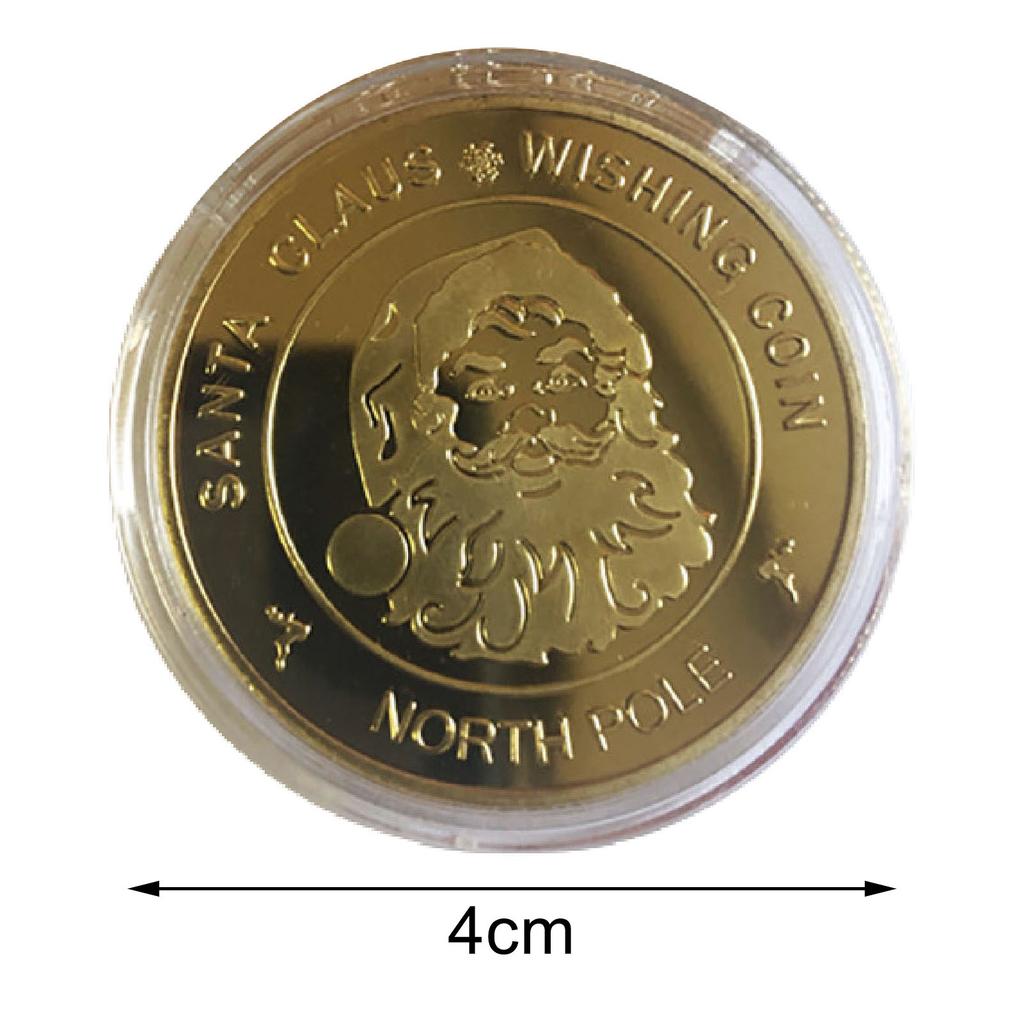 Novel Coin Gift Delicate Commemorative Coin Mini Perfect Gifts Christmas Compact Commemorative Coin