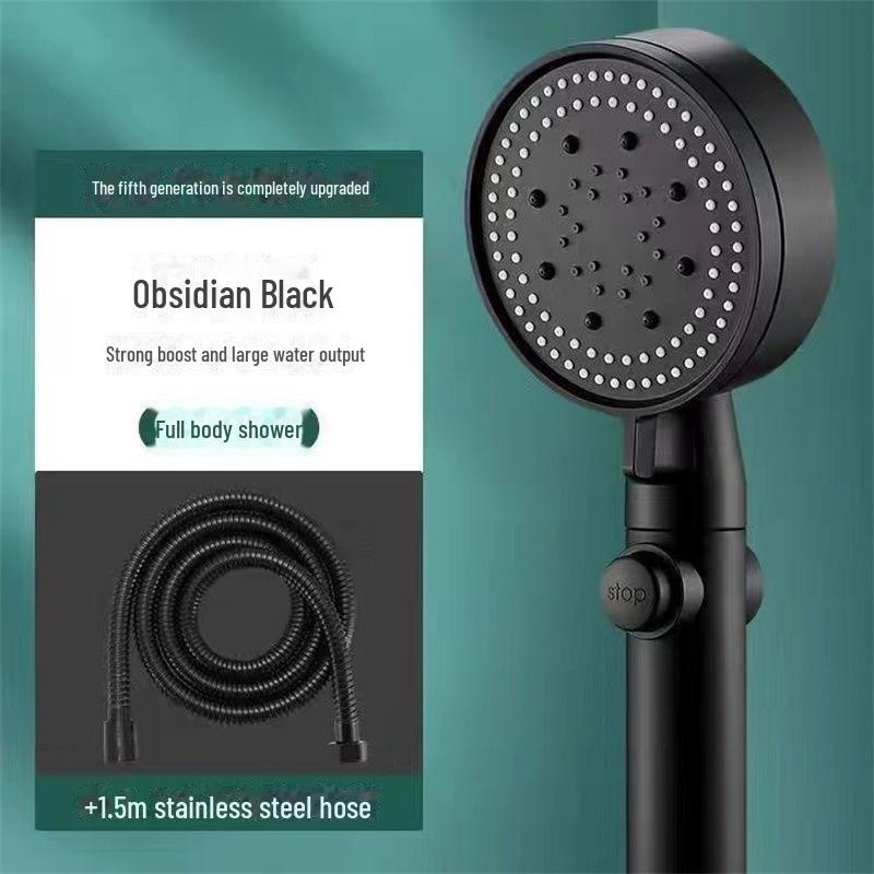 

Взрывозащищенная ручная душевая головка Black Warrior с повышенной мощностью и фильтром, устойчивым к падениям, в комплект входит набор шлангов