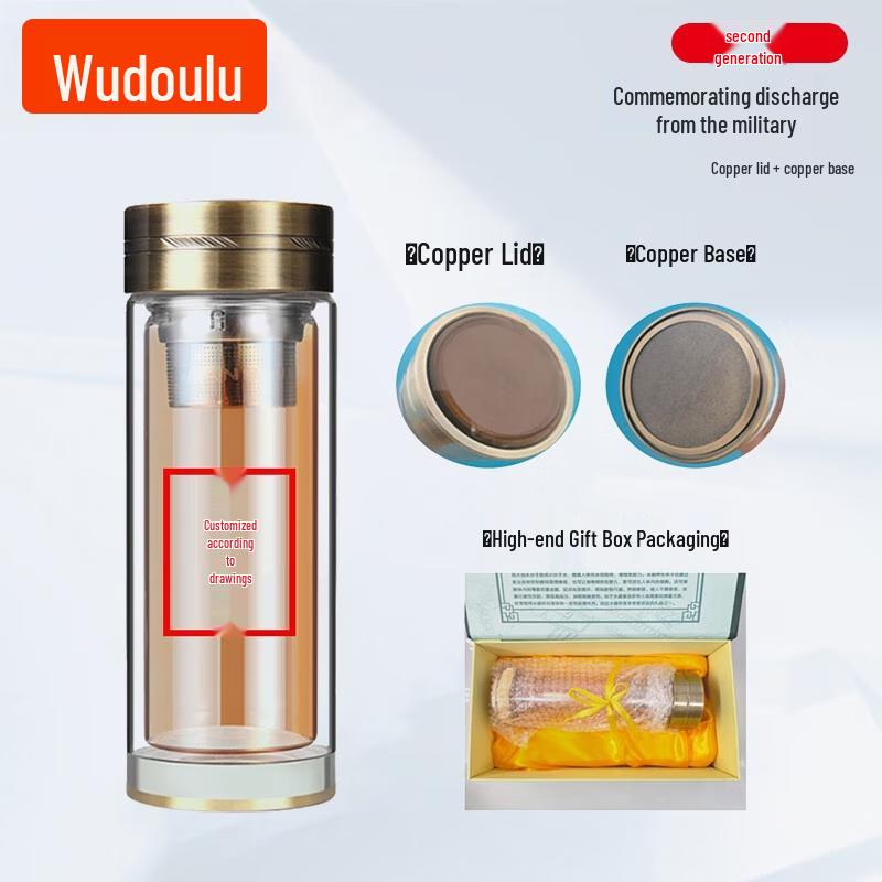 Woudoulu Commemorative Glass Bottle for Veterans