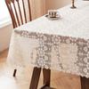 Nonslip Florals French Lace Tablecloth Polyester Fabric Easy Cleaning for Home Dining Table Cover