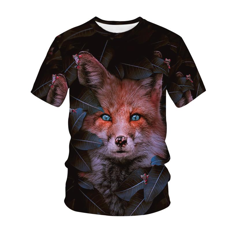 Kawaii Animals Foxes 3D Printed Kids T Shirt Fashion Casual Cartoons T-shirt Boys Girls Children's Clothing for Girls