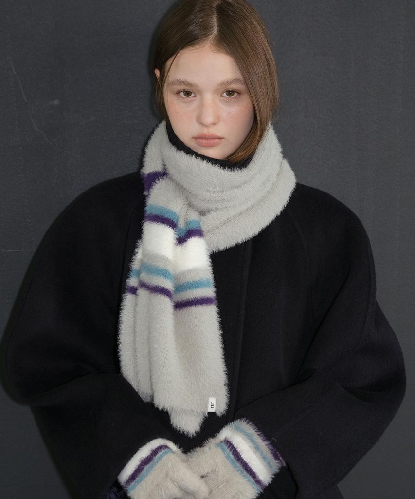 JILL BY JILLSTUART Striped Pattern Scarf - 2 Colors