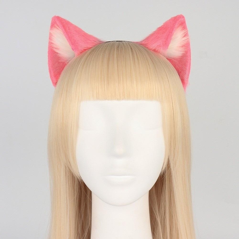 Artificial Cosplay Animal Cat Ears Headband Furry Gothic Lolita Ears Headwear Reusable Lolita Gothic Headband Adults