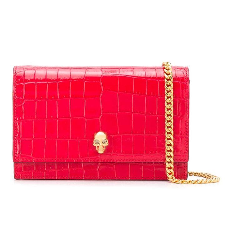 

Alexander McQueen Leather Shoulder Bag Women bags Red 6130881HB0G6013 Basic Set (Bag+Dust Bag)