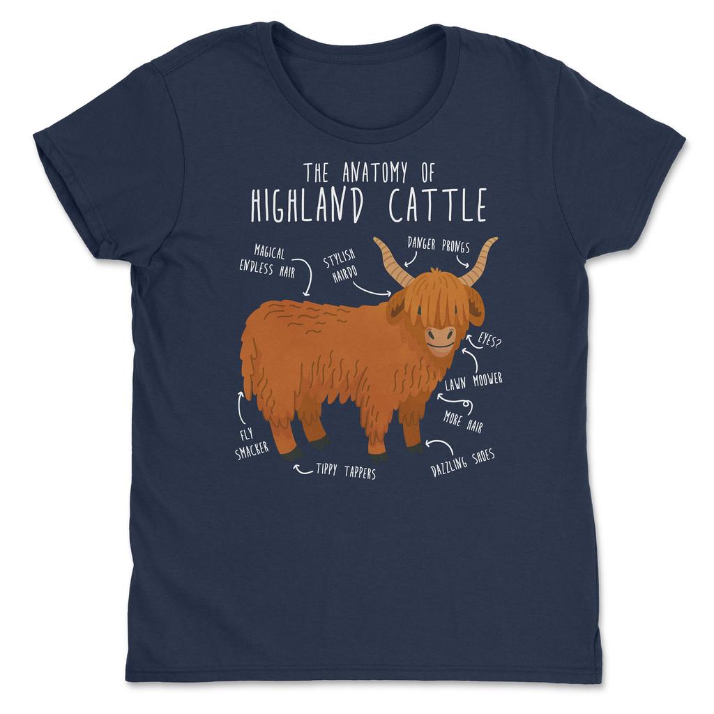 Pánské tričko s skotskou vysočinskou krávou, Vtipné tričko pro milovníky krav, Roztomilé farmářské tričko, Tričko pro chovatele hospodářských zvířat, Máma, Táta, Huňatá skotská kráva, Rančer, Statek