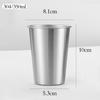 Stainless Steel Cold Drink Cup, Stainless Steel Water Cup, Not Easy To Break, Stackable, Reusable, Suitable For Children'S Trave