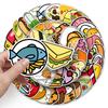 108 Cute Cartoon Food Stickers for Kids: Journal, Suitcase, Phone & Water Bottle Decoration