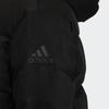 Adidas Solid Color Brand Logo Zipper Hooded Down Jacket Women Outerwear Black H20810