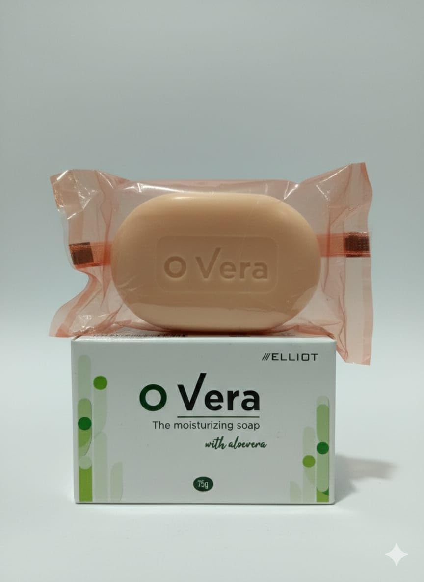 O Vera Moisturizing Soap with Aloe Vera, 75g (pack of 3)