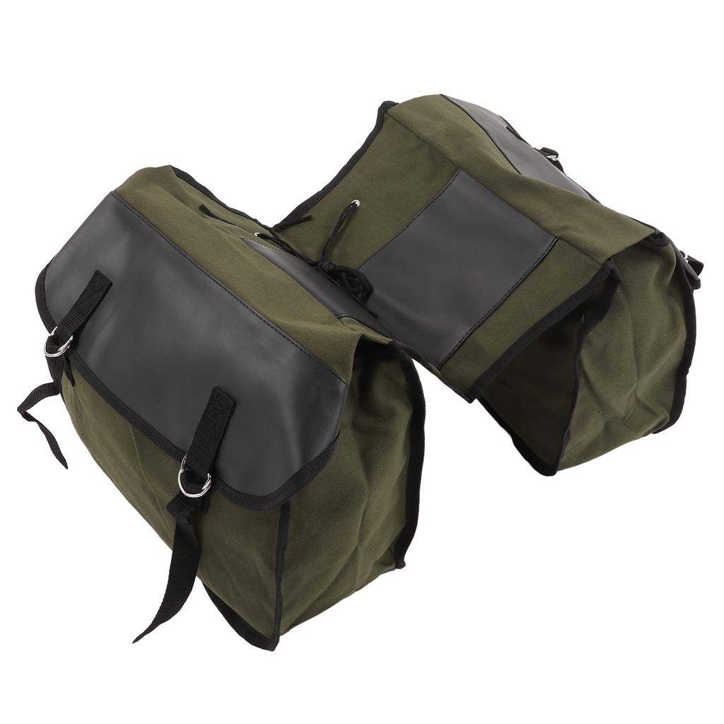 Portable Bicycle Rear Seat Trunk Bag Large Capacity Mountain Bike Tail Bag for CyclingMilitary