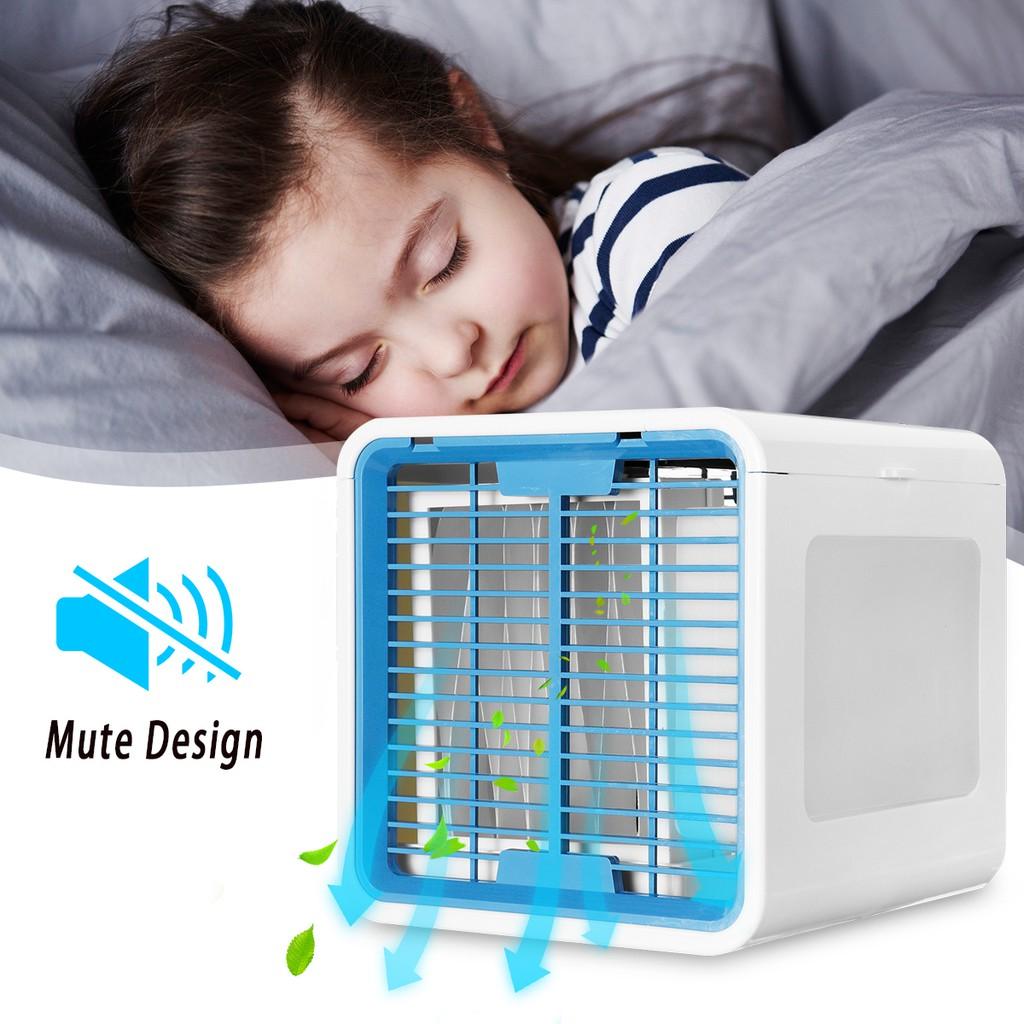 3 Speed LCD Mini Air Cooler Cool Cooling Fan Purify Humidifier 6 Colors LED NEW
