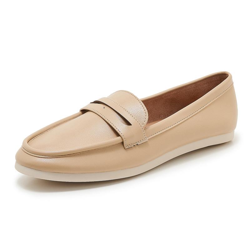 Fashion Women Walking Loafers 2025 New Autumn Fashion Retro Leisure Flats Shoes Comfortable Loafers Outside Slip On Women Flats Shoes