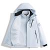 3-in-1 Detachable Waterproof Windproof Hiking Jacket With 90% Down Insulated Liner Men Women Outdoor Trekking Camping