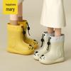 Happy Mary Kids' EVA Rain Boots - Women's Short Tube Drawstring Water Shoes for Boys and Girls