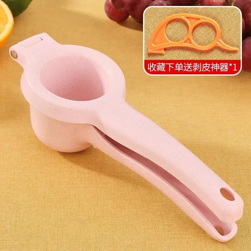Easy To Grip Manual Lemon Squeezer Deep Cup Design Lemon Juicer Hand Wheat Straw Orange Juicer