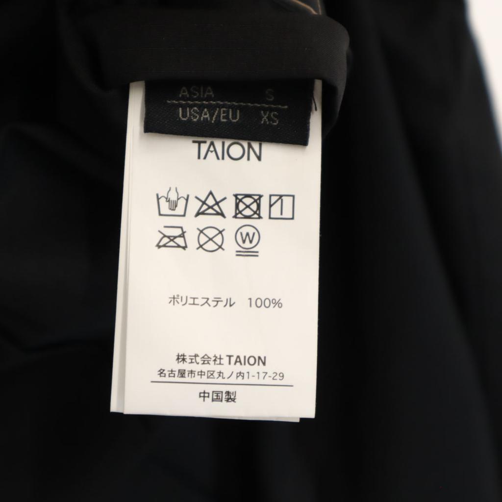TAION Ripstop Stainless Collar Coat S Black Men's Used