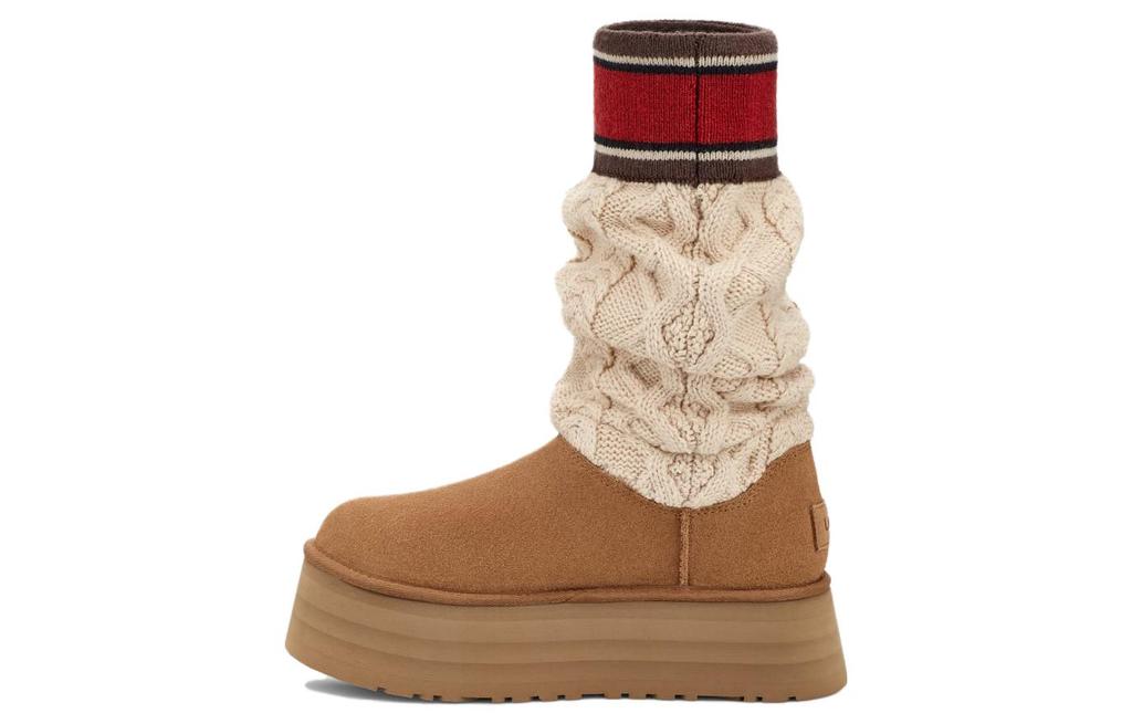 UGG Classic Sweater Letter Boot Chestnut (Women's)