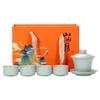 Lu Fenglai Chinese Ceramic 5-Piece Gongfu Tea Set