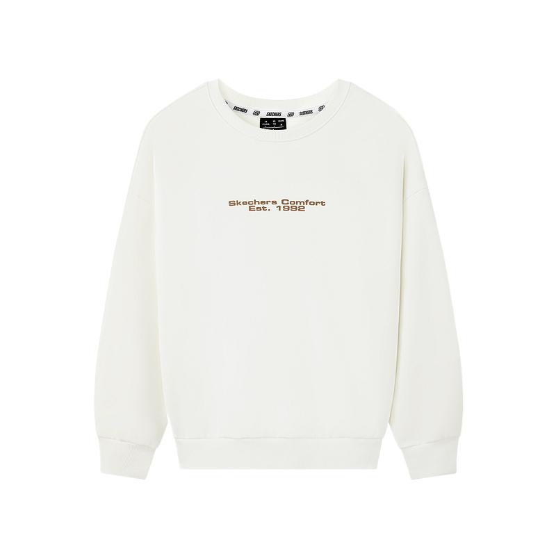 Skechers Sports Alliance Series Simple Comfortable Versatile Fashion Round Neck Sweatshirt Unisex Sweatshirt L325U026-0074 S