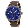 Tissot Soko Kollektion Quarzwerk Herrenuhren Uhr 45mm Blaues Zifferblatt Edelstahlgehäuse Lederarmband T116.617.36.047.00