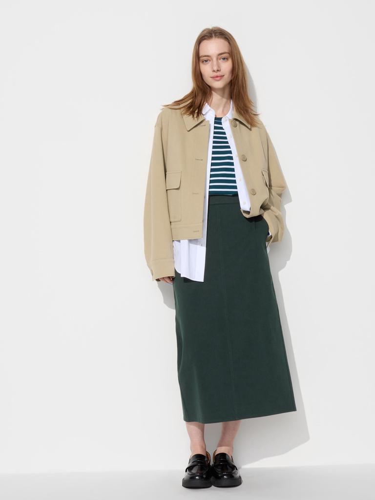 Uniqlo Japan Ultra Stretch smalt skjørt