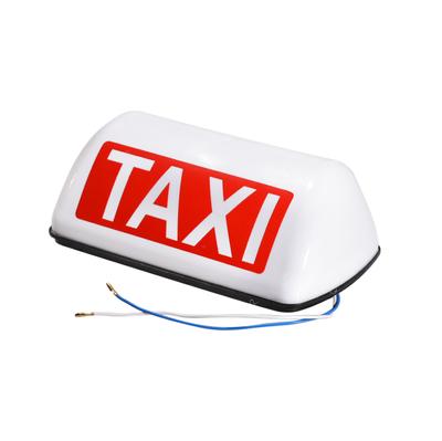 12V DC Taxi Light Suction Magnet Roof Waterproof Top Sign Magnetic Imeter Cab Lamp Light Signal Lamp Roof Top Sign Light TAXI