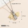 Multicolor Little Bee Pendant Necklace: European & American Style, Simple Oriental Pastoral Design for Women