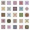 New 50 Exotic Retro Floral Tiles Stickers for Decorative Mobile Phone Case Skateboard Tablet Decoration