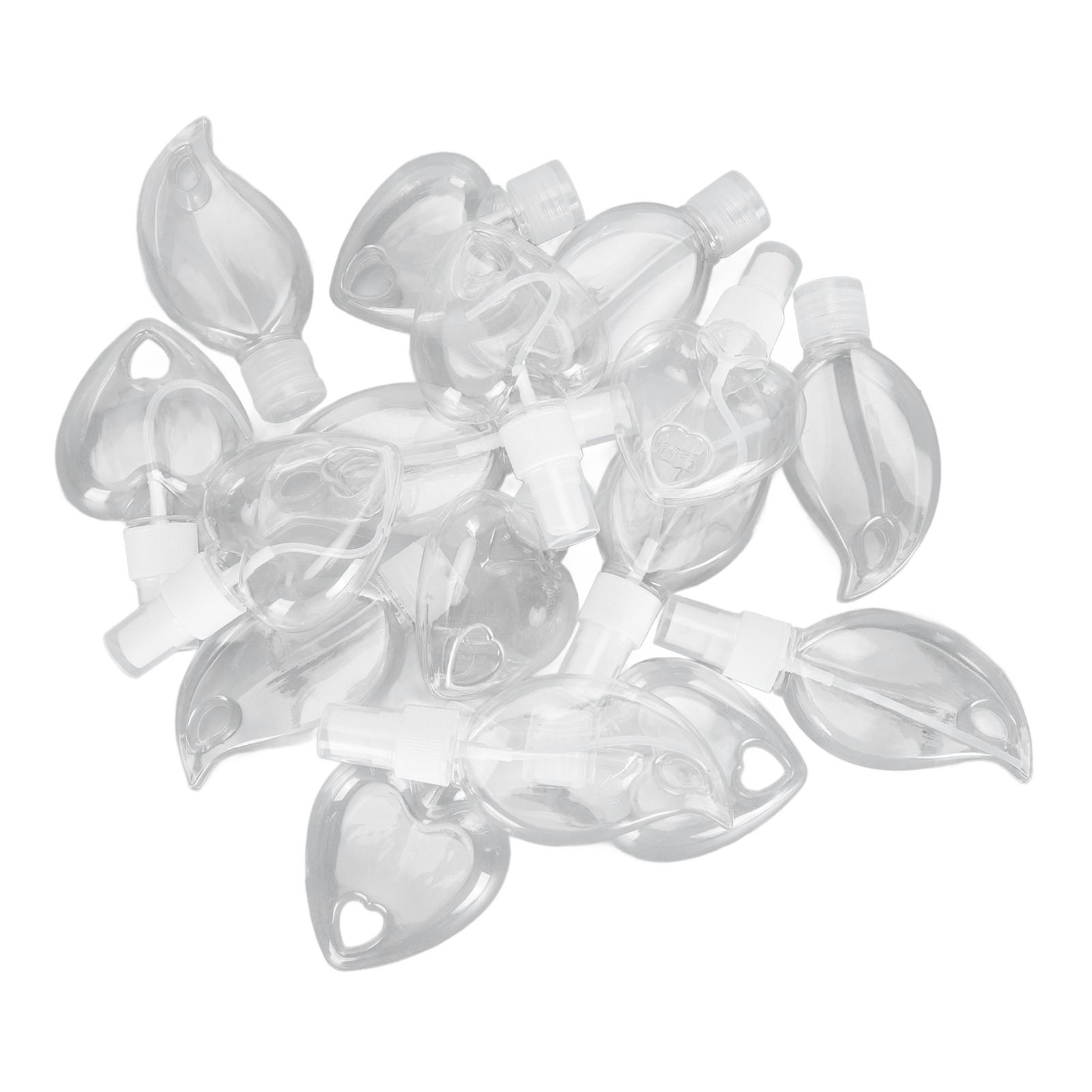 

16 шт. 50 мл портативные многоразовые пустые дорожные бутылки милой формы прозрачные пластиковые пустые дезинфицирующие средства для рук