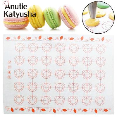1Pc Non-Stick Silicone Mat Macaron Rolling Dough Mats Pastry Oven Pasta Tool Fiberglass Cake Pad Baking Tools