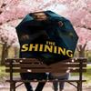 1pc The Shining Automatic Open/Close Umbrella Compact Folding Umbrella with 8-Rib Shaft lightweight esign, for Women/Men1167A