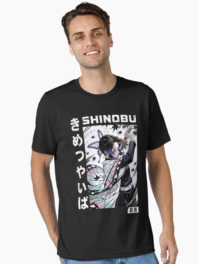 Anime Shinobu Butterfly Ready For Battle V2 Demon Slayer Hot T Shirt S