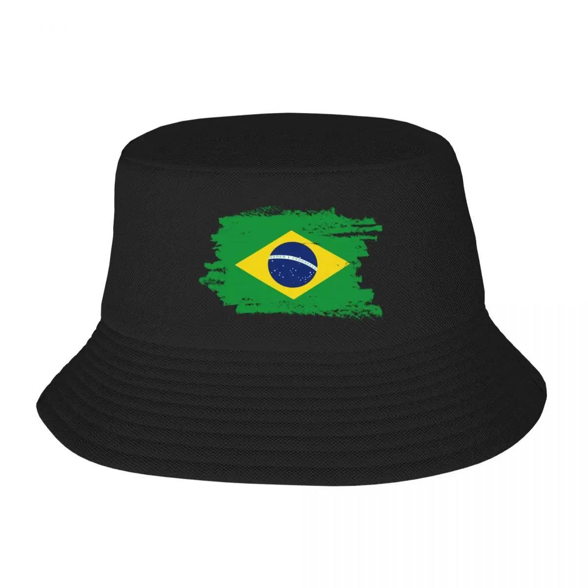 

Custom Flag Of Brazil Bucket Hat Unisex Women Brazilian Proud Outdoor Sun Summer Camping Fishing Cap