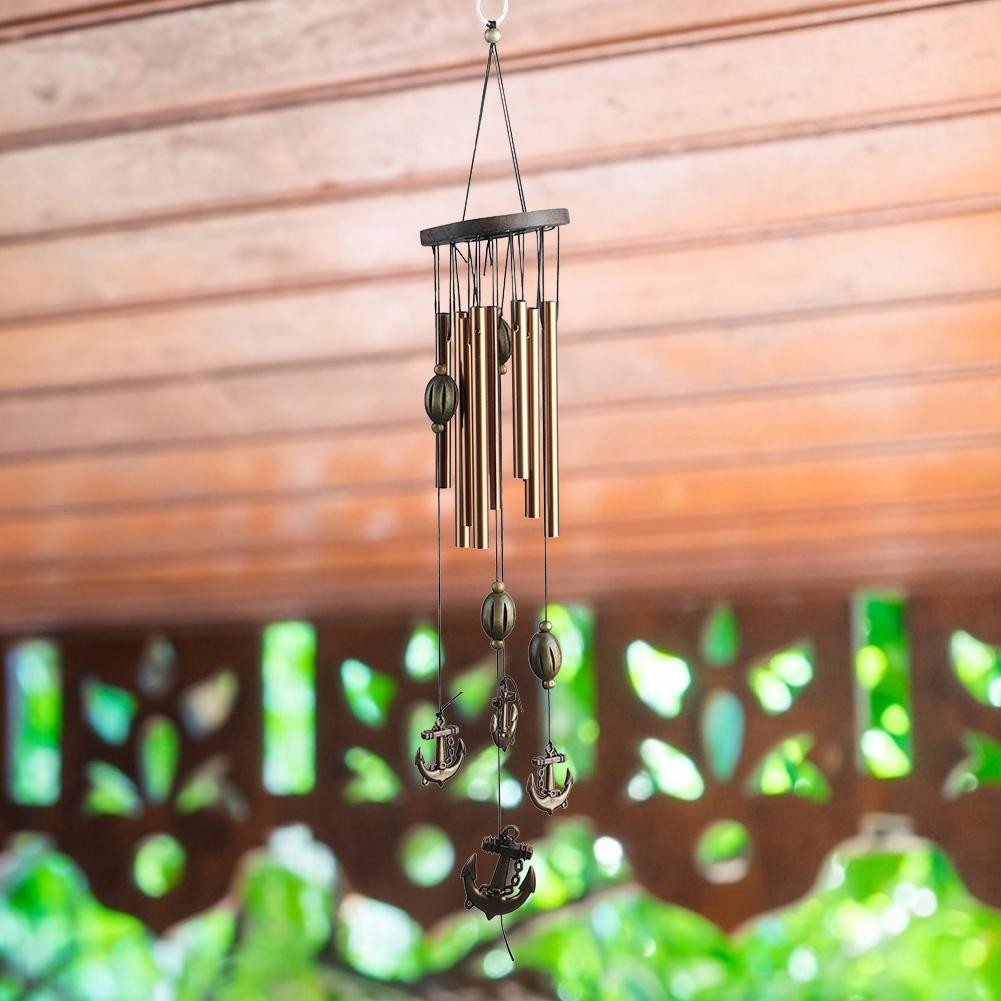Copper Alloy Metal Tube Hanging Wind Chimes for Room Outdoor Yard Garden Decoration