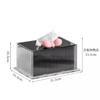 Rectangular Acrylic Tissue Box High-end Desktop Napkin Holder Creative Tissue Box Living Room Coffee Table Restaurant Decoration